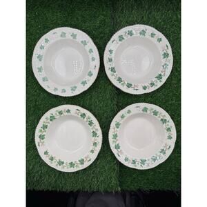 Vintage Homer Laughlin China Ivy with Gold Trim Sm Dishes Set 4–5.75"